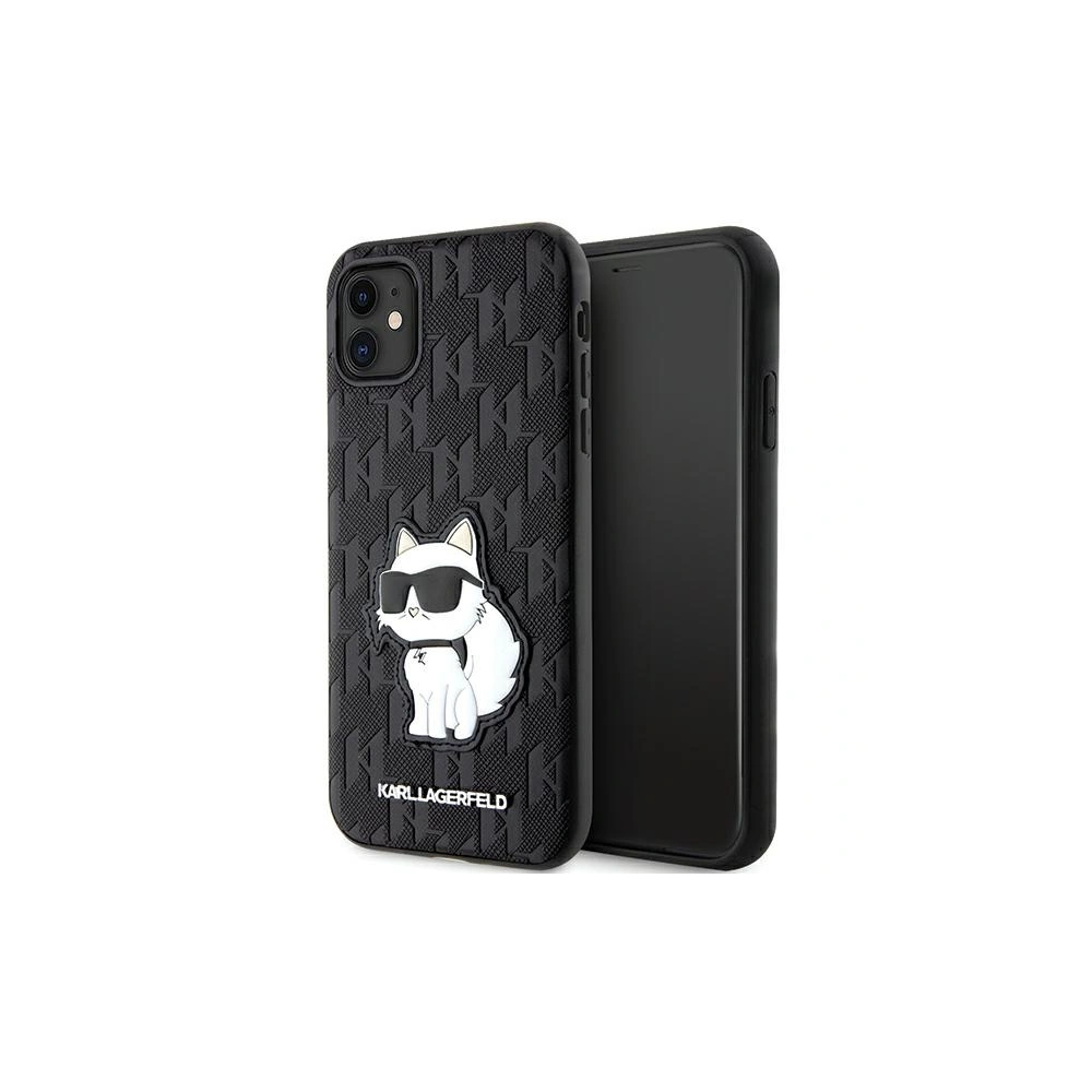 Etui Karl Lagerfeld KLHCN61SAKHPCK Apple iPhone 11/XR czarny/black Saffiano Monogram Choupette
