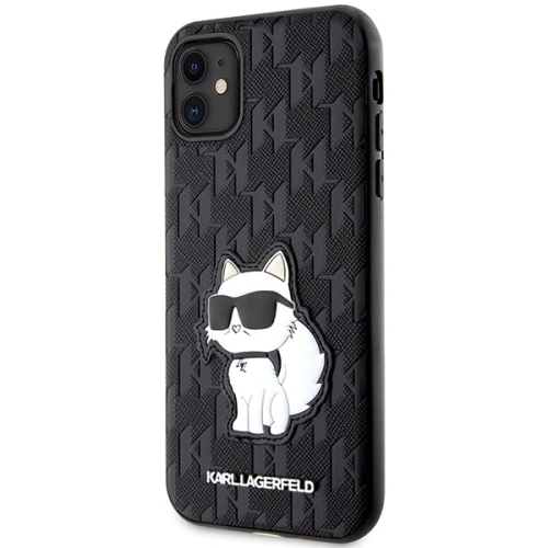 Kup Etui Karl Lagerfeld KLHCN61SAKHPCK Apple iPhone 11/XR černý/black Saffiano Monogram Choupette - KLD1592 - {ean13} - Sklep Home Screen