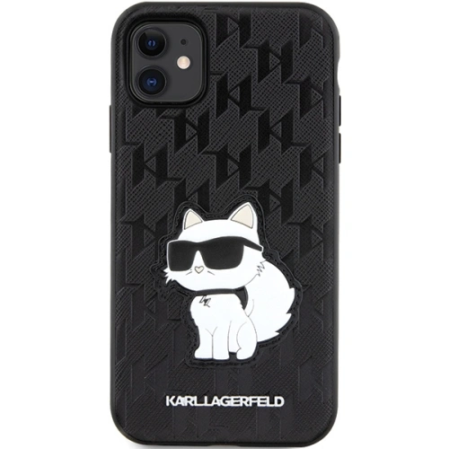 Kup Etui Karl Lagerfeld KLHCN61SAKHPCK Apple iPhone 11/XR černý/black Saffiano Monogram Choupette - KLD1592 - {ean13} - Sklep Home Screen