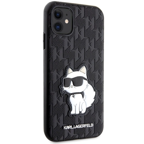 Kup Etui Karl Lagerfeld KLHCN61SAKHPCK Apple iPhone 11/XR černý/black Saffiano Monogram Choupette - KLD1592 - {ean13} - Sklep Home Screen