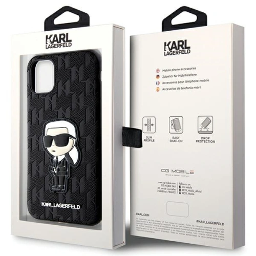Kup Karl Lagerfeld Apple Tasche KLHCN61SAKHPKK iPhone 11/XR schwarz/schwarz Saffiano Monogram Ikonik - KLD1593 - {ean13} - Sklep Home Screen