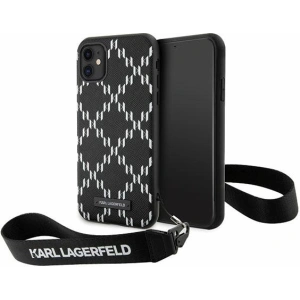 Kup Karl Lagerfeld Apple Tasche KLHCN61SAKLMBSK iPhone 11/XR schwarz/schwarz Hartschale Monogram Losange Saffiano - KLD1594 - {ean13} - Sklep Home Screen