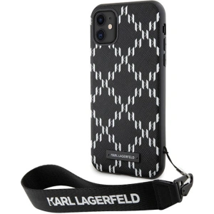 Kup Karl Lagerfeld Apple Tasche KLHCN61SAKLMBSK iPhone 11/XR schwarz/schwarz Hartschale Monogram Losange Saffiano - KLD1594 - {ean13} - Sklep Home Screen