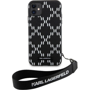 Kup Karl Lagerfeld Apple Tasche KLHCN61SAKLMBSK iPhone 11/XR schwarz/schwarz Hartschale Monogram Losange Saffiano - KLD1594 - {ean13} - Sklep Home Screen