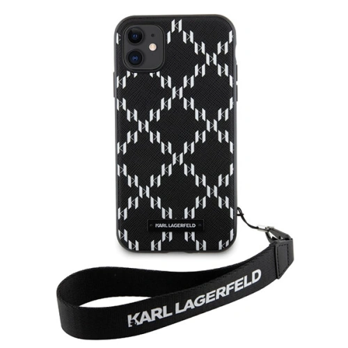 Kup Etui Karl Lagerfeld KLHCN61SAKLMBSK Apple iPhone 11/XR negru/black hardcase Monogram Losange Saffiano - KLD1594 - {ean13} - Sklep Home Screen