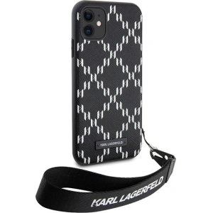 Kup Karl Lagerfeld Apple Tasche KLHCN61SAKLMBSK iPhone 11/XR schwarz/schwarz Hartschale Monogram Losange Saffiano - KLD1594 - {ean13} - Sklep Home Screen