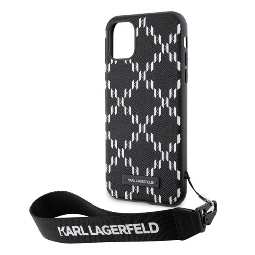 Buy Karl Lagerfeld KLHCN61SAKLMBSK Apple iPhone 11/XR black hardcase Monogram Losange Saffiano - KLD1594 - {ean13} - Home Screen Store Europe