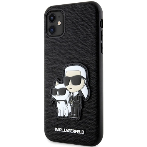 Kup Etui Karl Lagerfeld KLHCN61SANKCPK Apple iPhone 11/XR hardcase negru/black Saffiano Karl & Choupette - KLD1595 - {ean13} - Sklep Home Screen
