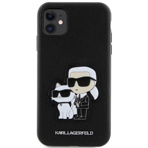 Kup Etui Karl Lagerfeld KLHCN61SANKCPK Apple iPhone 11/XR hardcase negru/black Saffiano Karl & Choupette - KLD1595 - {ean13} - Sklep Home Screen