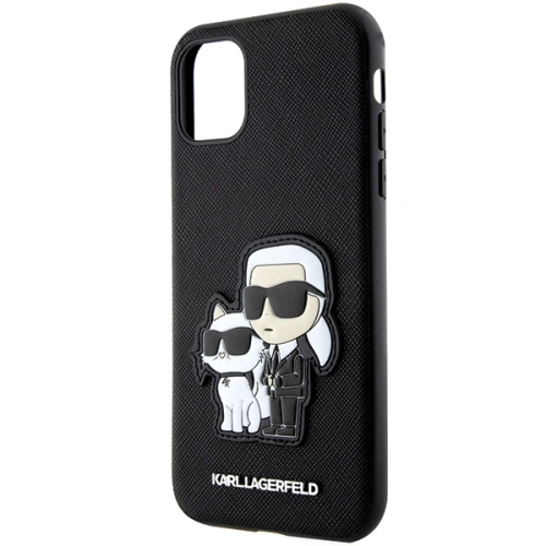 Kup Etui Karl Lagerfeld KLHCN61SANKCPK Apple iPhone 11/XR hardcase negru/black Saffiano Karl & Choupette - KLD1595 - {ean13} - Sklep Home Screen