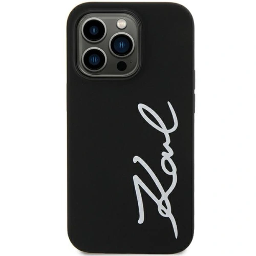 Kup Etui Karl Lagerfeld KLHCN61SKSVGK Apple iPhone 11/XR černý/black hardcase Silicone Signature - KLD1596 - {ean13} - Sklep Home Screen