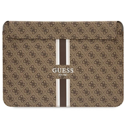 Kup Etui Guess Sleeve GUCS14P4RPSW 14 palců hnědý/brown 4G Tisknuté pruhy - GUE2629 - {ean13} - Sklep Home Screen