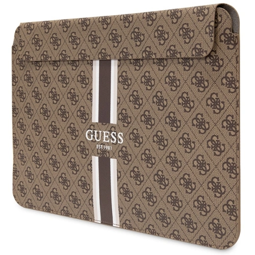 Kup Etui Guess Sleeve GUCS14P4RPSW 14 palců hnědý/brown 4G Tisknuté pruhy - GUE2629 - {ean13} - Sklep Home Screen