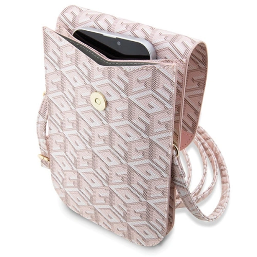Kup Torebka Guess GUWBHGCFSEP różowy/pink GCube Stripe - GUE2631 - {ean13} - Sklep Home Screen