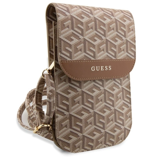 Kup Torebka Guess GUWBHGCFSEW brązowy/brown GCube Stripe - GUE2632 - {ean13} - Sklep Home Screen
