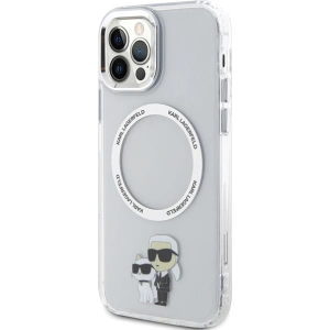 Etui Karl Lagerfeld KLHMP12MHNKCIT Apple iPhone 12/12 Pro hardcase transparent Iconic Karl&Choupette Magsafe