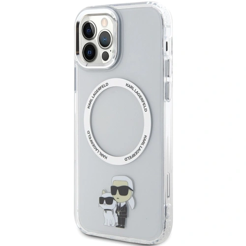 Kup Etui Karl Lagerfeld KLHMP12MHNKCIT Apple iPhone 12/12 Pro hardcase transparent Iconic Karl&Choupette Magsafe - KLD1598 - {ean13} - Sklep Home Screen