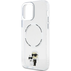 Etui Karl Lagerfeld KLHMP12MHNKCIT Apple iPhone 12/12 Pro hardcase transparent Iconic Karl&Choupette Magsafe