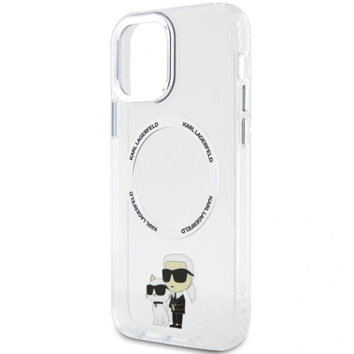 Kup Etui Karl Lagerfeld KLHMP12MHNKCIT Apple iPhone 12/12 Pro hardcase transparent Iconic Karl&Choupette Magsafe - KLD1598 - {ean13} - Sklep Home Screen