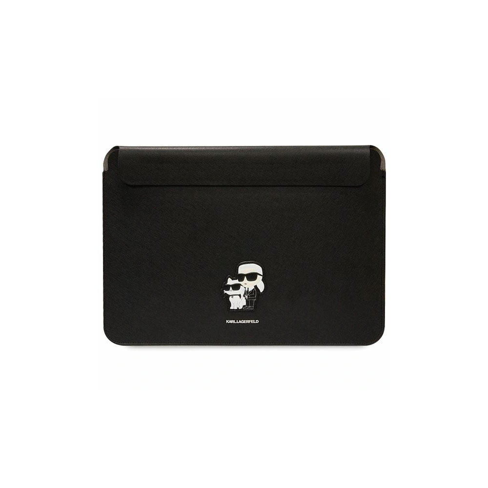Etui Karl Lagerfeld Sleeve KLCS14SAKCPMK 14 cali czarny/black Saffiano Karl&Choupette
