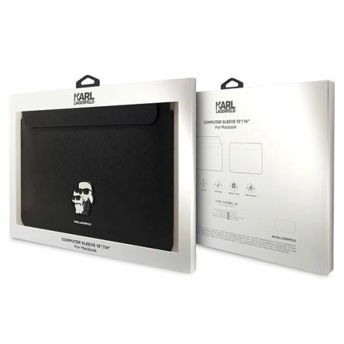 Kup Karl Lagerfeld Case Sleeve KLCS14SAKCPMK 14 Zoll schwarz/schwarz Saffiano Karl&Choupette - KLD1599 - {ean13} - Sklep Home Screen