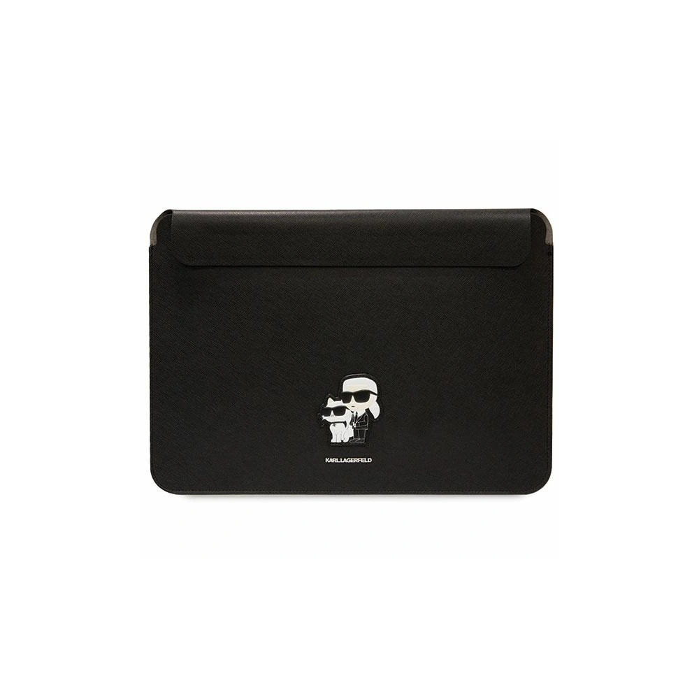 Etui Karl Lagerfeld Sleeve KLCS16SAKCPMK 16 cali czarny/black Saffiano Karl&Choupette