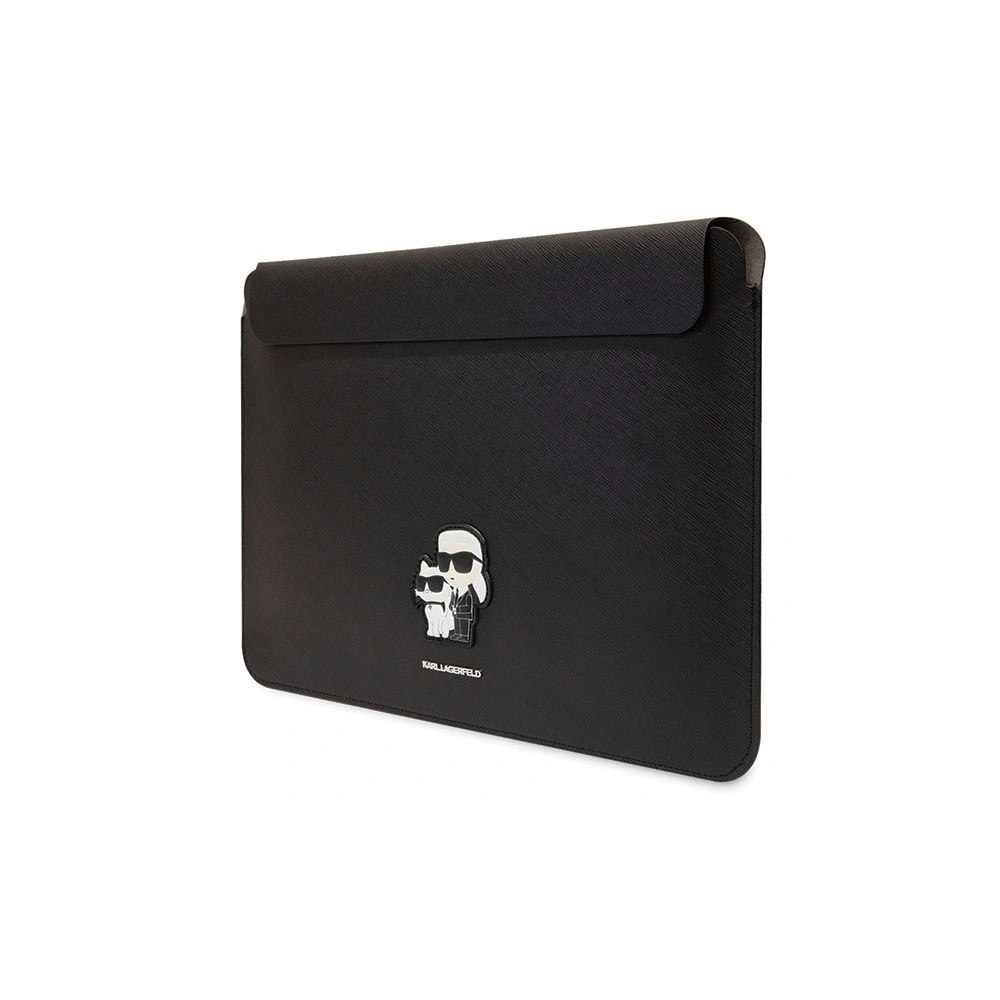 Etui Karl Lagerfeld Sleeve KLCS16SAKCPMK 16 cali czarny/black Saffiano Karl&Choupette