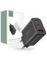 Tech-Protect Netzwerk-Ladegerät C30W 3-Port Netzwerk-Ladegerät PD 30W QC 3.0 Schwarz