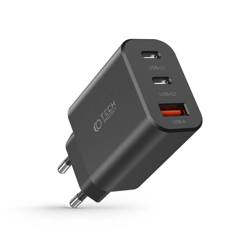 Kup Tech-Protect Netzwerk-Ladegerät C30W 3-Port Netzwerk-Ladegerät PD 30W QC 3.0 Schwarz - THP2056 - {ean13} - Sklep Home Screen