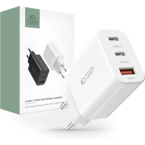 Kup Tech-Protect Netzwerk-Ladegerät C30W 3-Port Netzwerk-Ladegerät PD 30W QC 3.0 Weiß - THP2057 - {ean13} - Sklep Home Screen