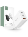 Tech-Protect Netzwerk-Ladegerät C30W 3-Port Netzwerk-Ladegerät PD 30W QC 3.0 Weiß