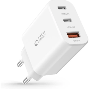 Kup Încărcător de rețea Tech-Protect C30W Încărcător de rețea cu 3 porturi PD 30W QC 3.0 Alb - THP2057 - {ean13} - Sklep Home Screen