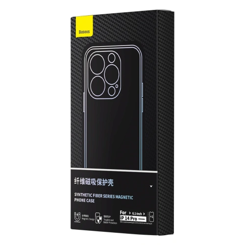 Kup Baseus Apple Case + Glas Kunstfaser MagSafe iPhone 14 Pro Max schwarz - BSU4385 - {ean13} - Sklep Home Screen