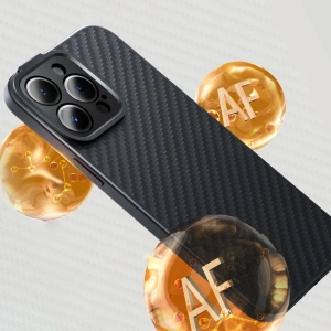 Etui + sticlă Baseus Fibra Sintetică MagSafe Apple iPhone 14 Pro Max negru