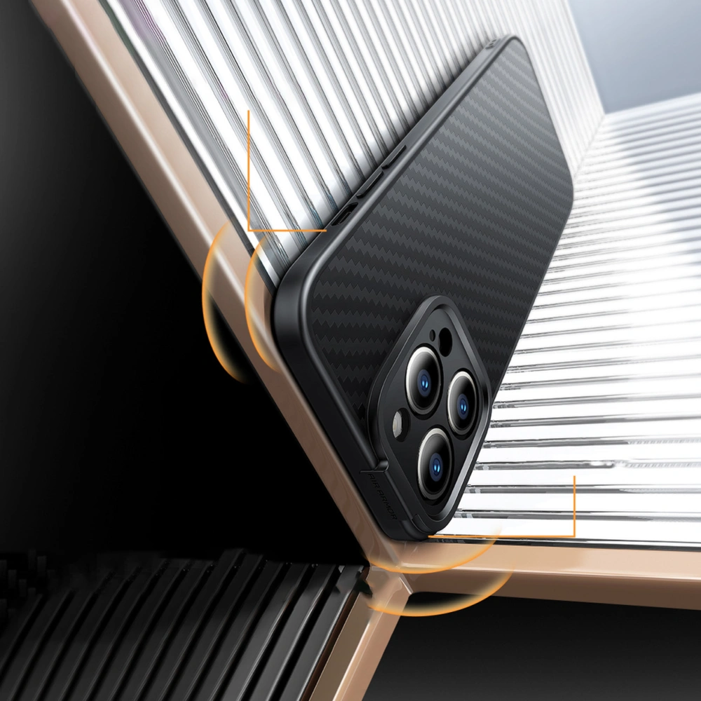 Etui + szkło Baseus Synthetic Fiber MagSafe Apple iPhone 14 Pro Max czarne