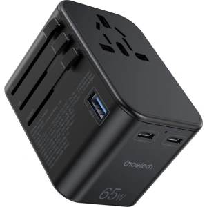 Buy Choetech PD5009-BK Wall Charger GaN 2xUSB-C/USB-A 65W Power Delivery black - CHT180 - {ean13} - Home Screen Store Europe