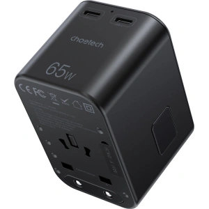 Buy Choetech PD5009-BK Wall Charger GaN 2xUSB-C/USB-A 65W Power Delivery black - CHT180 - {ean13} - Home Screen Store Europe