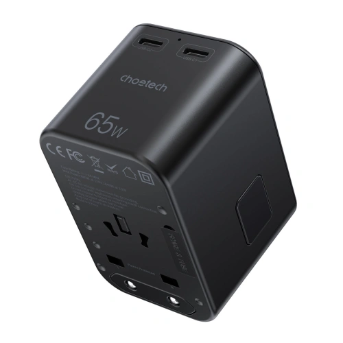 Kup Choetech Ladegerät PD5009-BK GaN 2xUSB-C/USB-A 65W Power Delivery schwarz - CHT180 - {ean13} - Sklep Home Screen