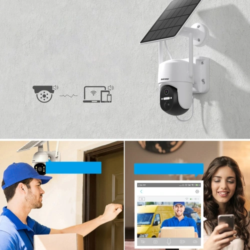 Kup Cameră Choetech ASC005 WiFi cu aplicație de control Android/iOS + panou solar 5W - CHT182 - {ean13} - Sklep Home Screen