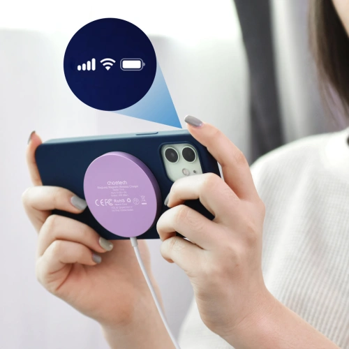 Buy Choetech T518-F-PK 15W MagSafe Magnetic Wireless Charger pink - CHT185 - {ean13} - Home Screen Store Europe
