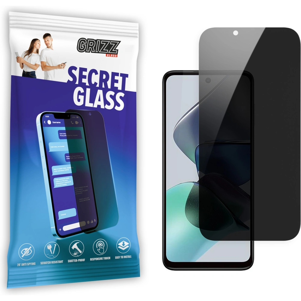 Matowe szkło prywatyzujące GrizzGlass SecretGlass do Motorola Edge 20 Lite