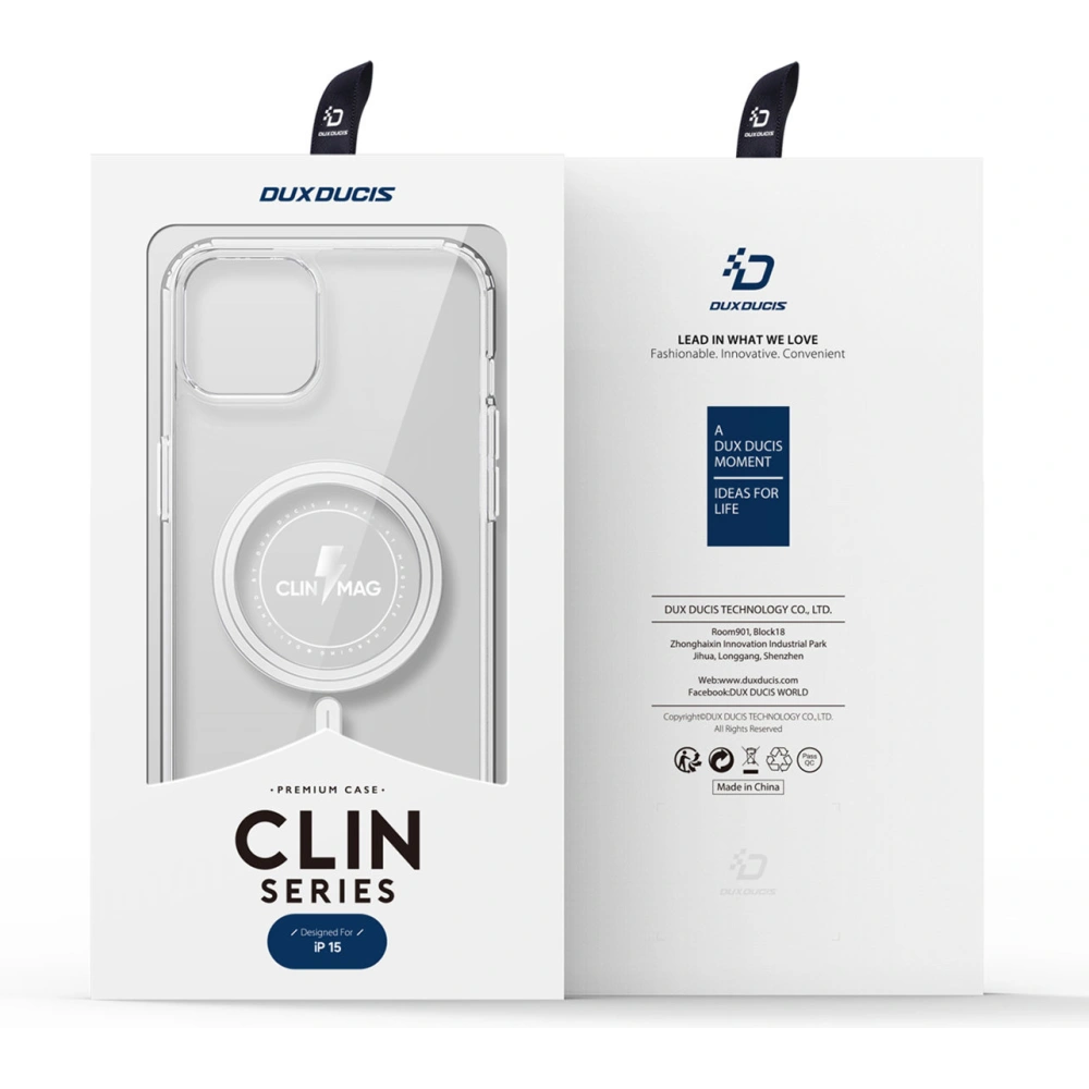 Etui Dux Ducis Clin MagSafe Apple iPhone 15 przezroczyste