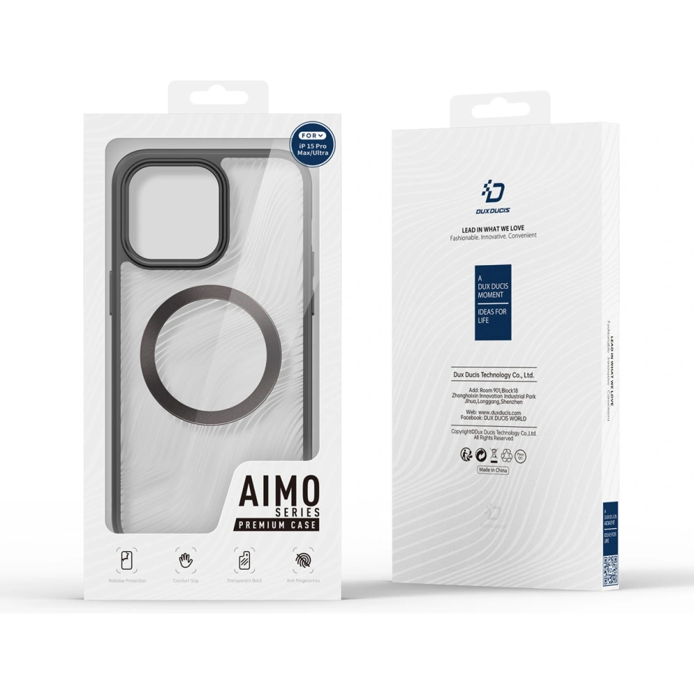 Etui Dux Ducis Aimo Mag MagSafe Apple iPhone 15 Pro Max czarne