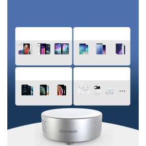 Kup Ładowarka bezprzewodowa Choetech T593-F Qi 15W MagSafe z wentylatorem srebrny + kabel USB-C/USB-C - CHT186 - {ean13} - Sklep Home Screen
