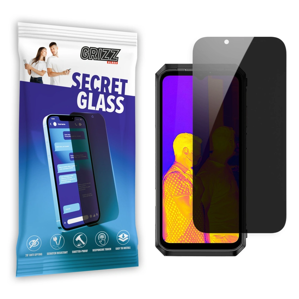 Matowe szkło prywatyzujące GrizzGlass SecretGlass do Ulefone Power Armor 13