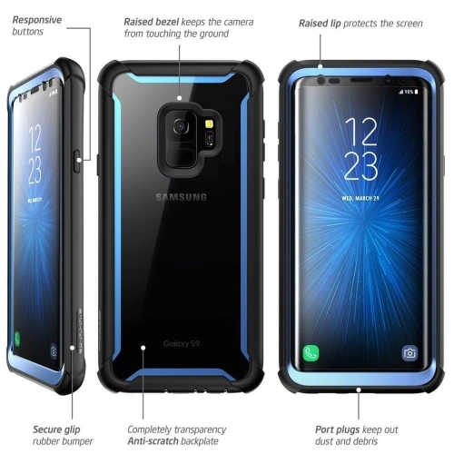 Kup Etui Supcase IBLSN Ares Galaxy S9 Black/Blue - SPC002 - {ean13} - Sklep Home Screen