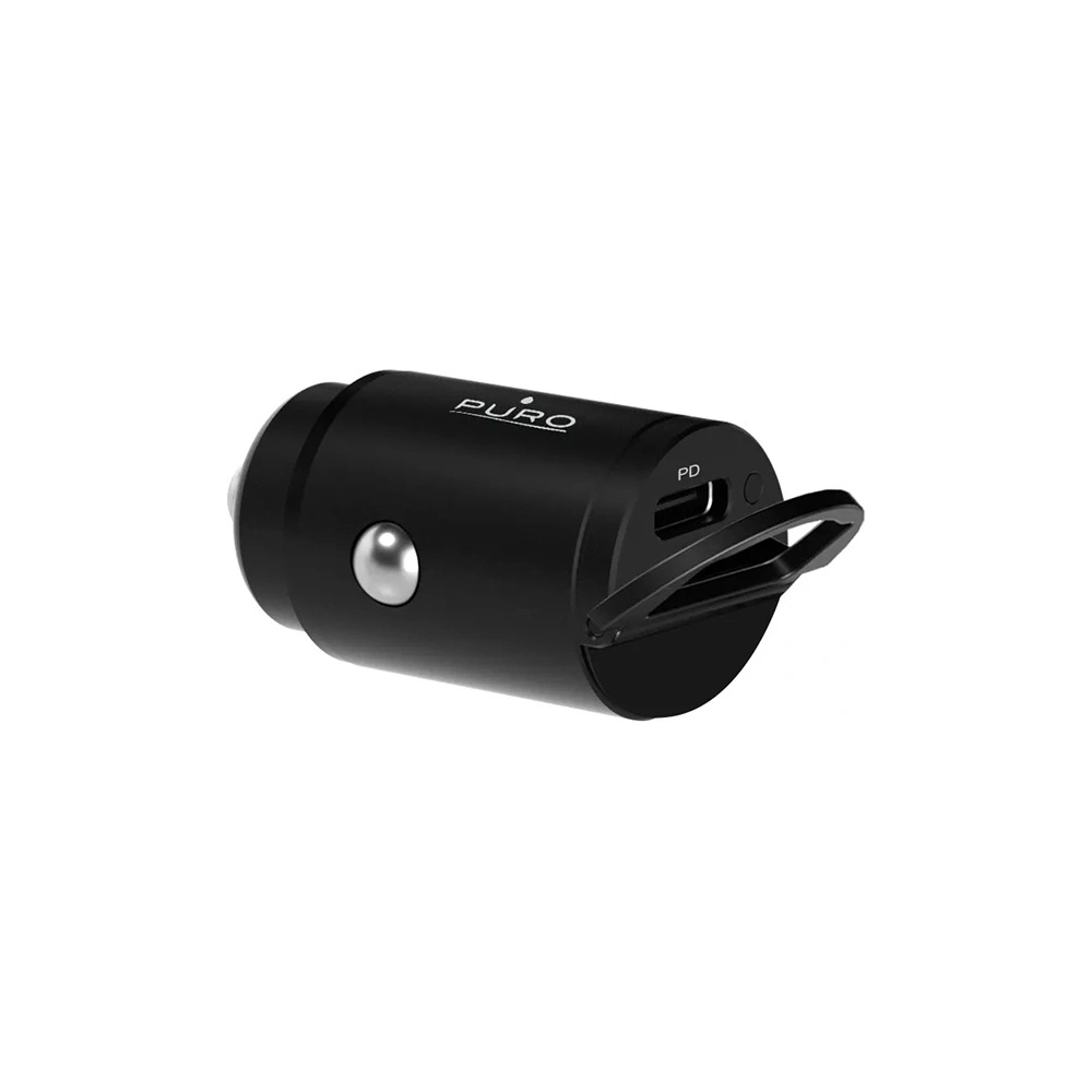 Ładowarka samochodowa PURO Mini Car Fast Charger USB-C Power Delivery 20W (czarny)