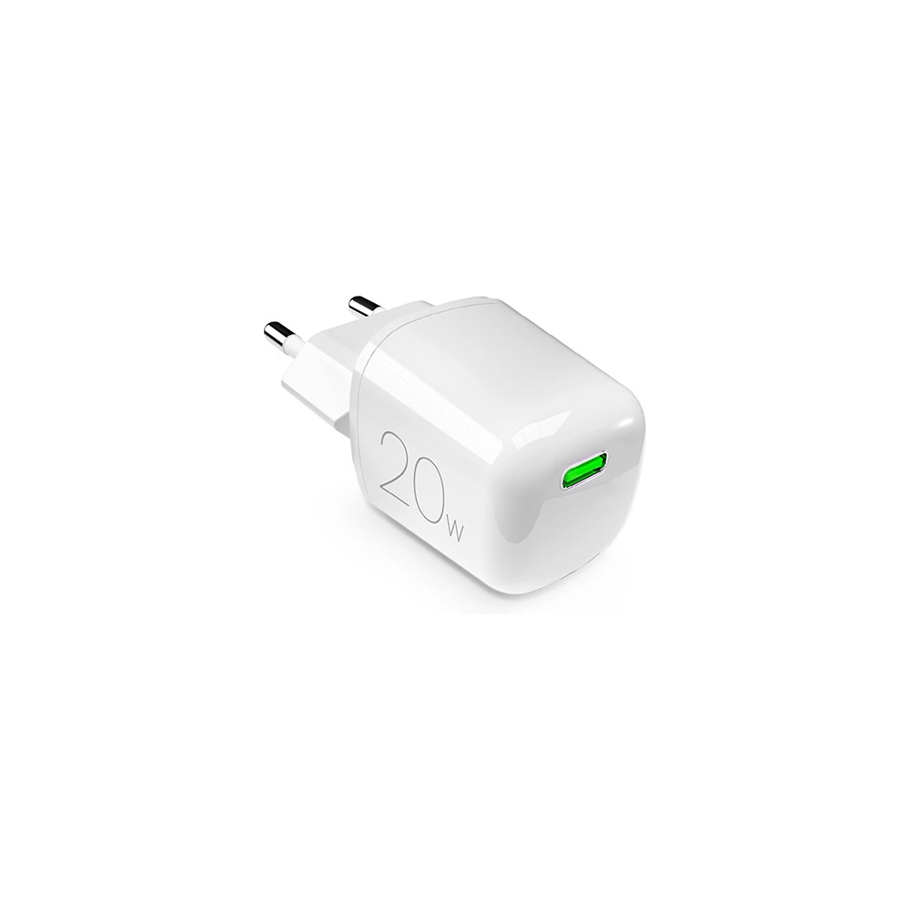Ładowarka sieciowa PURO MiniPro Wall Charger GaN USB-C 20W PD (biały)