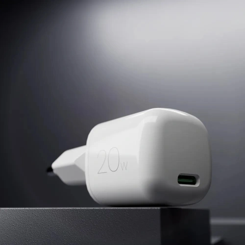 Kup PURO MiniPro Wandladegerät GaN USB-C 20W PD (weiß) - PUR719 - {ean13} - Sklep Home Screen