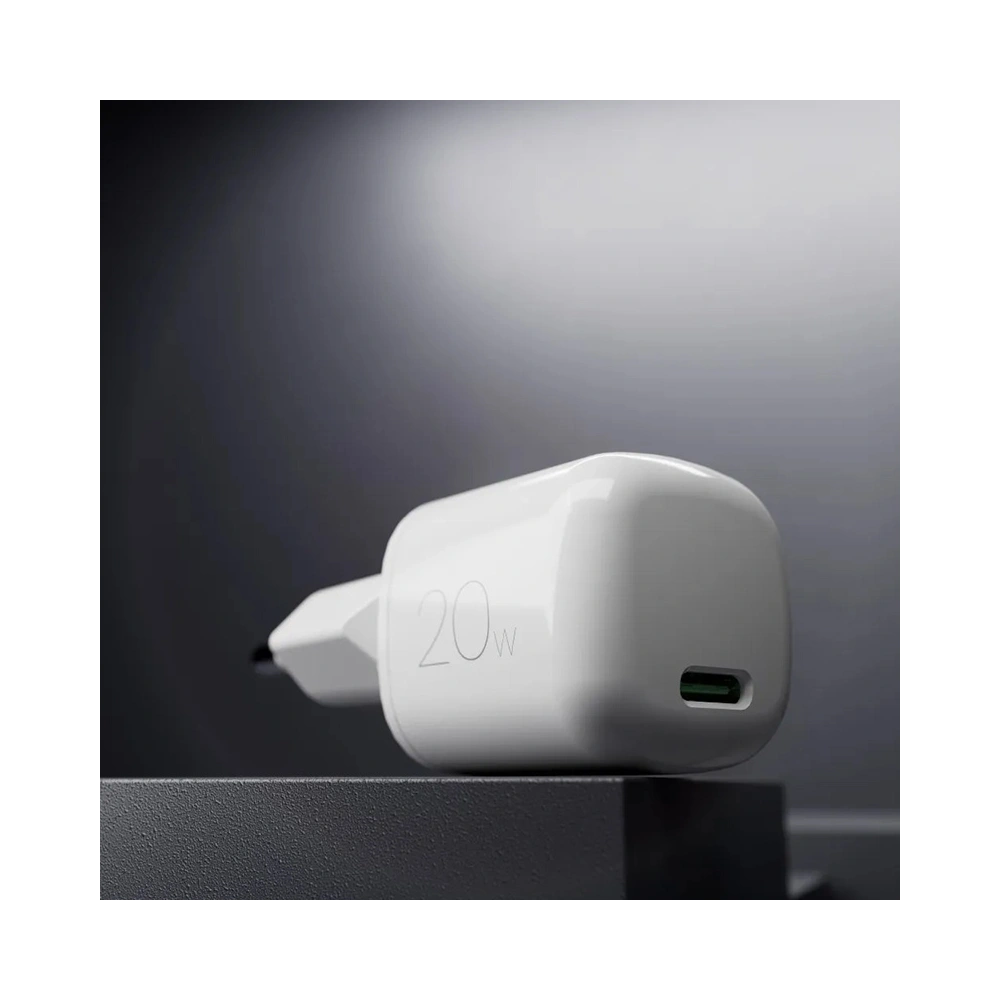 Ładowarka sieciowa PURO MiniPro Wall Charger GaN USB-C 20W PD (biały)